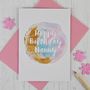 Personalised Glitter And Paint Birthday Card, thumbnail 2 of 3