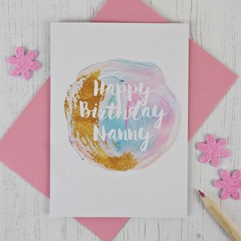 Personalised Glitter And Paint Birthday Card, 2 of 3