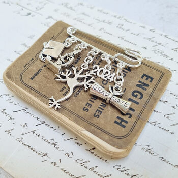 Biology Graduation Charm Brooch, 2 of 3