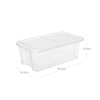Eight Set Transparent Versatile Storage Shoe Boxes, 6 of 6