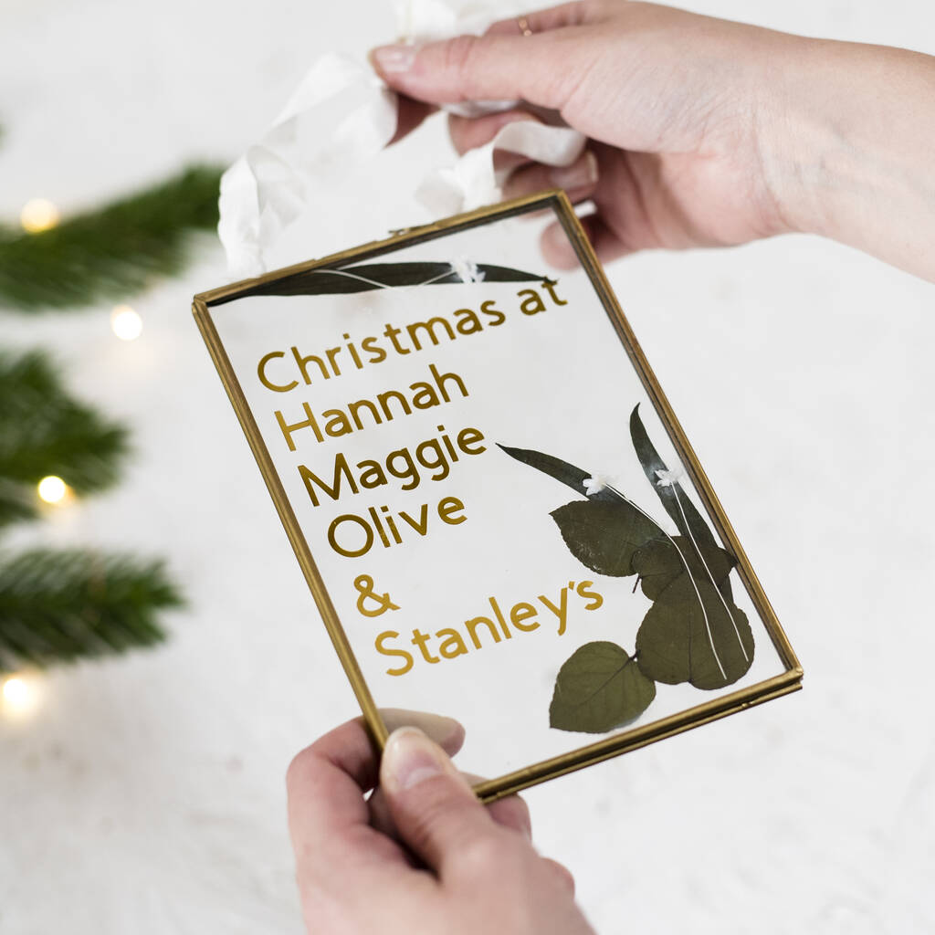 Personalised Family Christmas Sign, 1 of 2