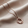 Personalised Molten Russian Ring Necklace, thumbnail 4 of 6