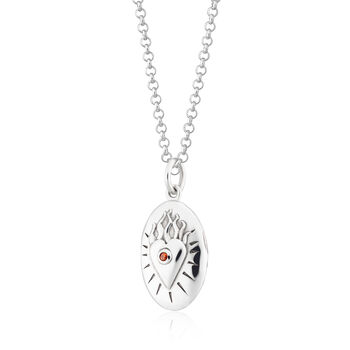 Flaming Heart Locket Necklace, 10 of 11