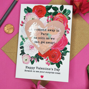 Personalised Valentine's Day Surprise Scratch Card, 2 of 4