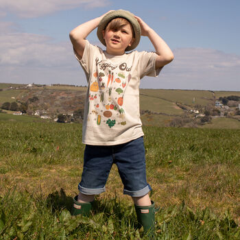 Vegging Out Boys' Vegetable Guide T Shirt, 3 of 4