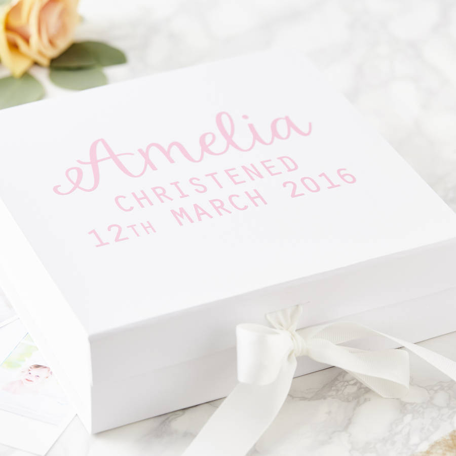 personalised christening box