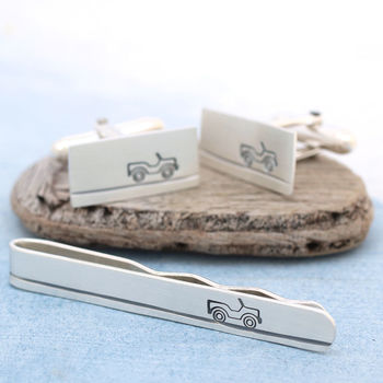 Sterling Silver Car Cufflinks. Gift For Dad, 5 of 8
