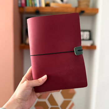 Leather Journal Cover | Refillable A5 Planner And Notebook Folio, 4 of 10