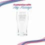 Engraved Personalised Arsenal Pint Glass, thumbnail 3 of 3
