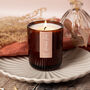 Scented Soy Amber Glass Contemporary Candle, thumbnail 1 of 11