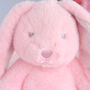 Personalised Pink Baby Girl Bunny Soft Toy, thumbnail 3 of 5