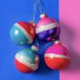 Cody Foster Colourful Glitter Bauble, thumbnail 2 of 4