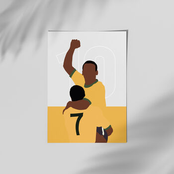 Pele Brazil Football Poster, 3 of 3