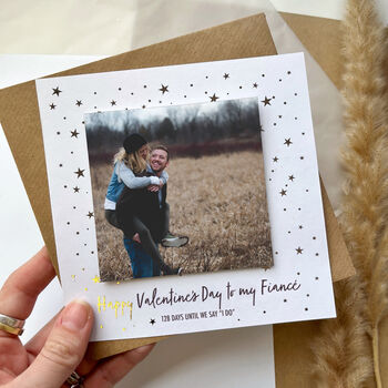 Personalised Fiancé Valentine’s Day Photo Card, 5 of 5