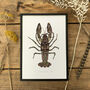 L Is For Louisville Crayfish Illustration Print, thumbnail 1 of 6