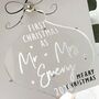 First Christmas Mr And Mrs Keepsake Bauble Card Box, thumbnail 8 of 9