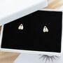 Ouija Mismatched Yes No Bronze Stud Earrings, thumbnail 1 of 2