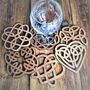 Celtic Wooden Knot Coasters, thumbnail 1 of 3