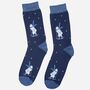 Men's Bamboo Polar Bear Christmas Socks, thumbnail 2 of 3