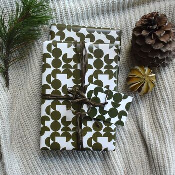 Spotty Christmas Wrapping Paper And Gift Tag Set, 8 of 12