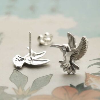 Sterling Silver Hummingbird Studs, 5 of 6