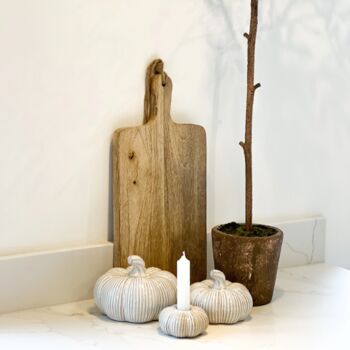 Pumpkin Candle Holder Set, 3 of 8