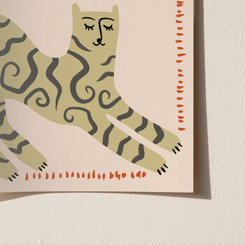 More Of A Cat Person Illustrated Cat Print, 6 of 10