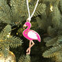 Flamingo Christmas Decoration, thumbnail 1 of 5