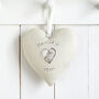 Personalised 1st Birthday Hanging Heart Gift For Girl, thumbnail 6 of 12