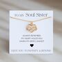 Soul Sister Necklace, Personalised Friendship Gift, thumbnail 1 of 10