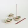 Ceramic Lily Pad Incense Holder, thumbnail 3 of 6