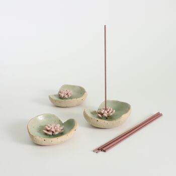 Ceramic Lily Pad Incense Holder, 3 of 6