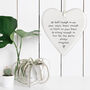 'Be Bold, Be Brave' Porcelain Hanging Heart Gift, thumbnail 2 of 2