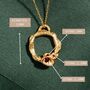 Real Ruby And Gold Vermeil Plated Eternity Necklace, thumbnail 7 of 9