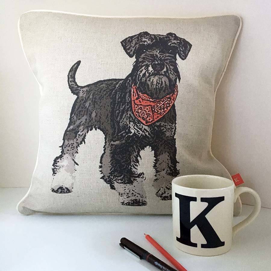 miniature schnauzer cushion