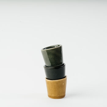 Handmade Creamy White Ceramic Shot 'Glass', 5 of 6