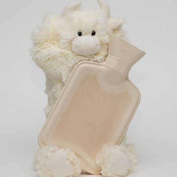 Highland Cow Cr Hot Water Bottle Cover Optional Bottle, 2 of 4