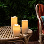 Set Of Three Outdoor Battery LED Candles, thumbnail 4 of 4