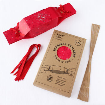 Six Reusable Eco Crackers 'Red Jewel' Design, 5 of 9