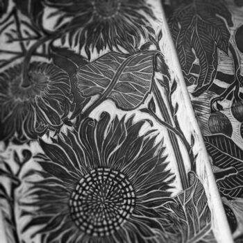 Sunflower Pair Of Block Printed Cushions, 6 of 6