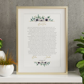 His And Hers Vows Print, 2 of 6