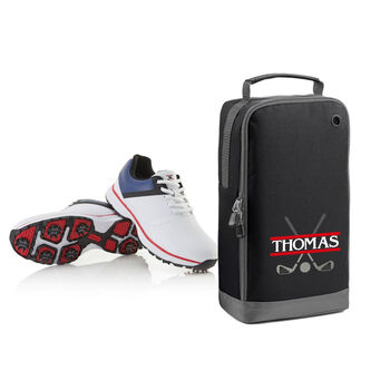 Personalised Embroidered Name Golf Shoe Bag, 9 of 10