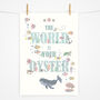 The World Is Your Oyster Childrens Print, thumbnail 1 of 5