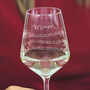 Personalised ‘Reasons Why I Love Mum’ Wine Glass, thumbnail 2 of 2