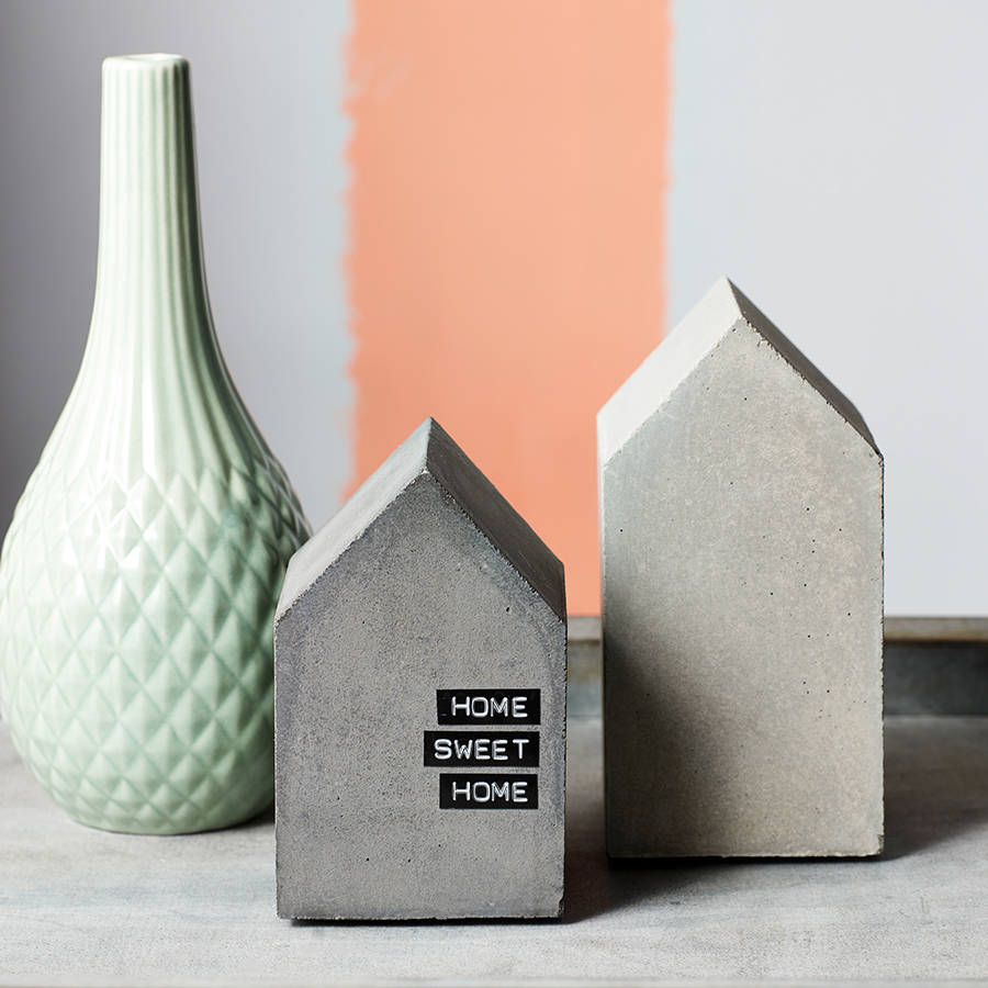 Set Of Two Concrete House Bookends, 1 of 7