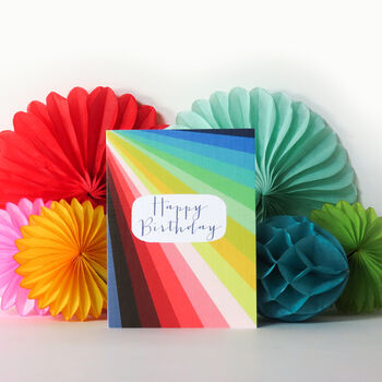 Mini Colourful Birthday Card, 3 of 5