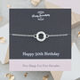 Five Rings For Five Decades 50th Birthday Bracelet, thumbnail 1 of 6