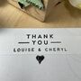 Personalised Thank You Rubber Stamp, thumbnail 4 of 8