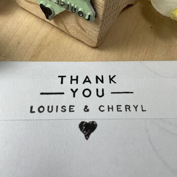 Personalised Thank You Rubber Stamp, 4 of 8