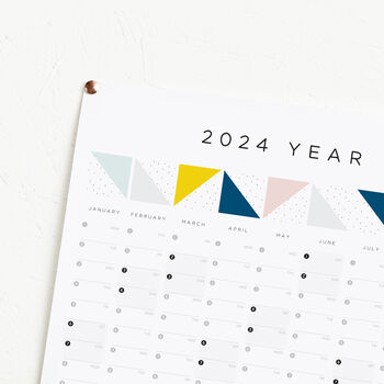 2024 Geometric Year Planner Calendar, 2 of 3